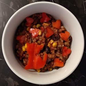 rýže a fazole z jednoho hrnce