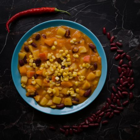 gulas fazolovo-dýňový guláš vegan bez lepku bez mléka zářijové rychlovky
